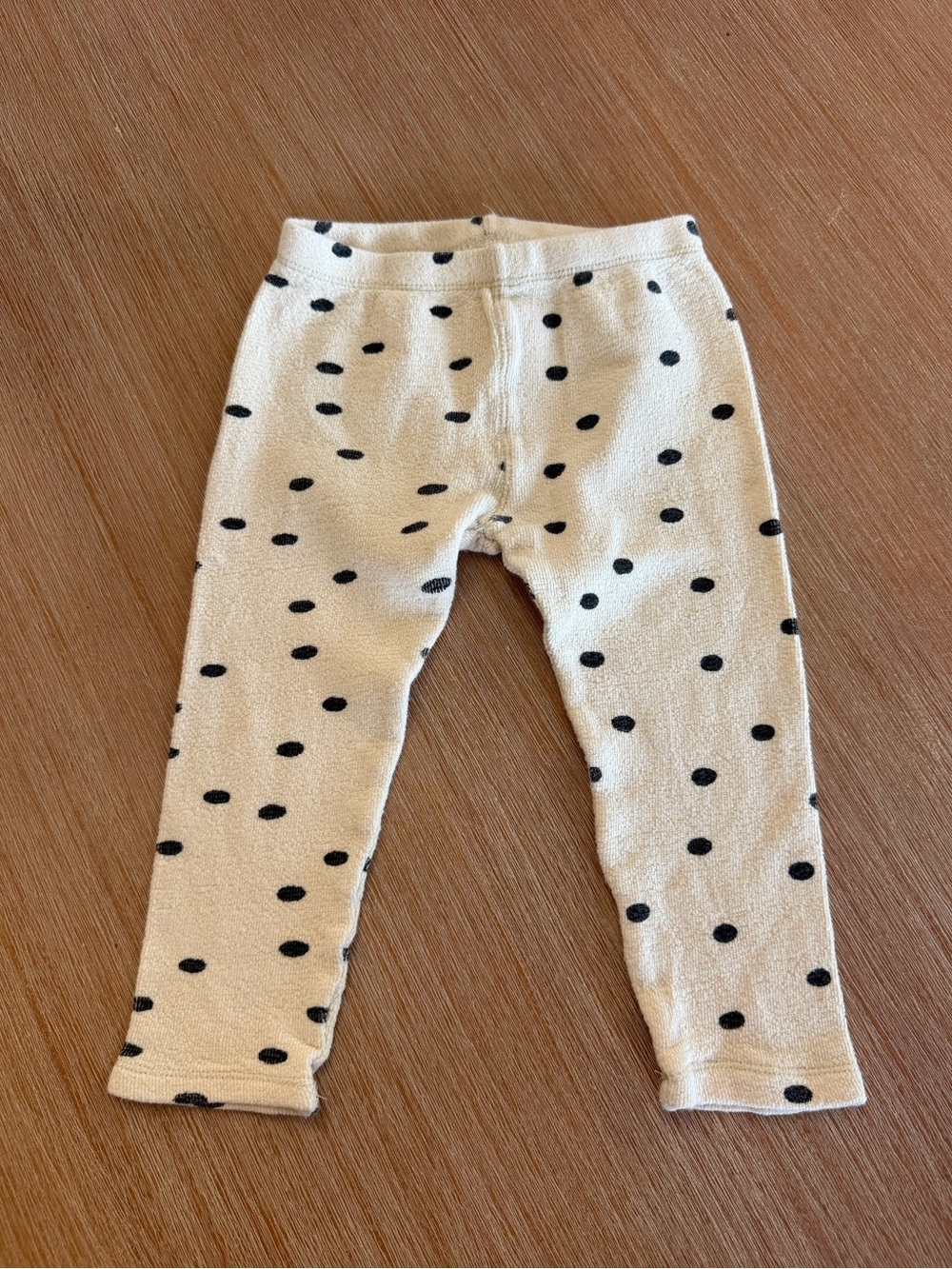 Rylee & Cru Polka Dot Cream Leggings Size 18-24 Months